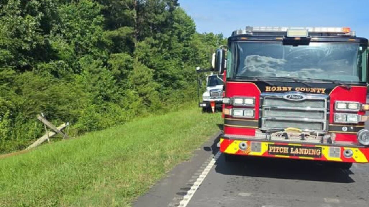Lanes blocked on Highway 378 near Conway after downed utility pole