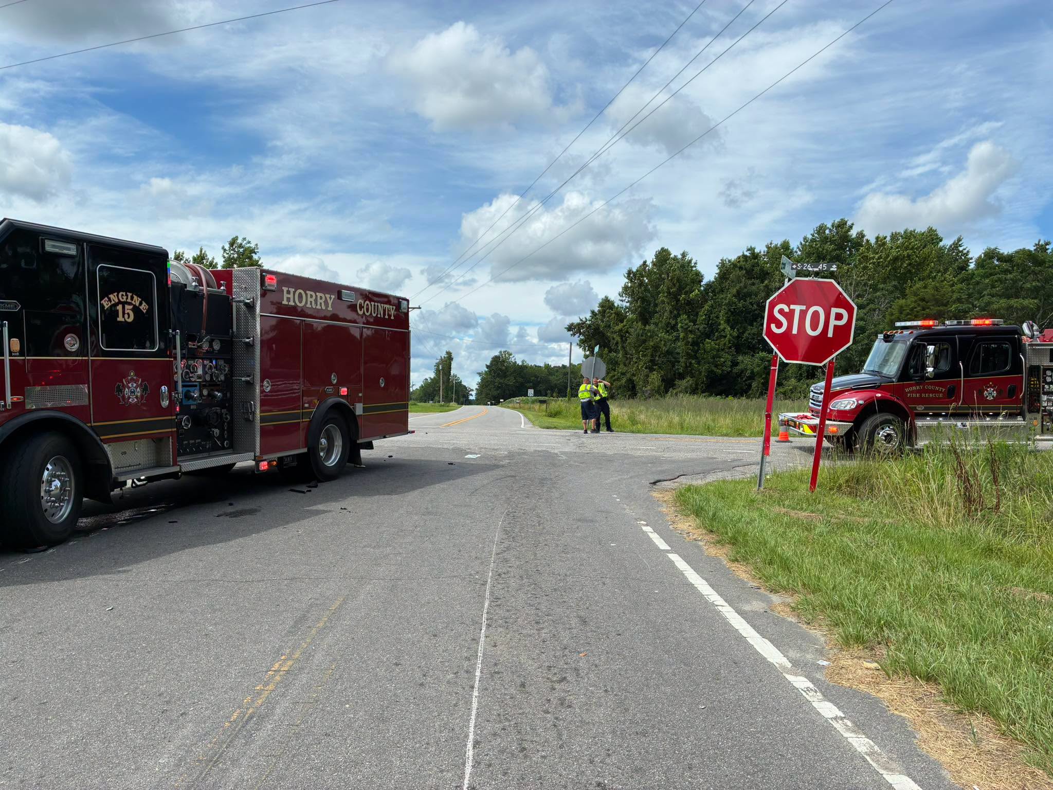 Crash sends 3 to hospital in Horry County