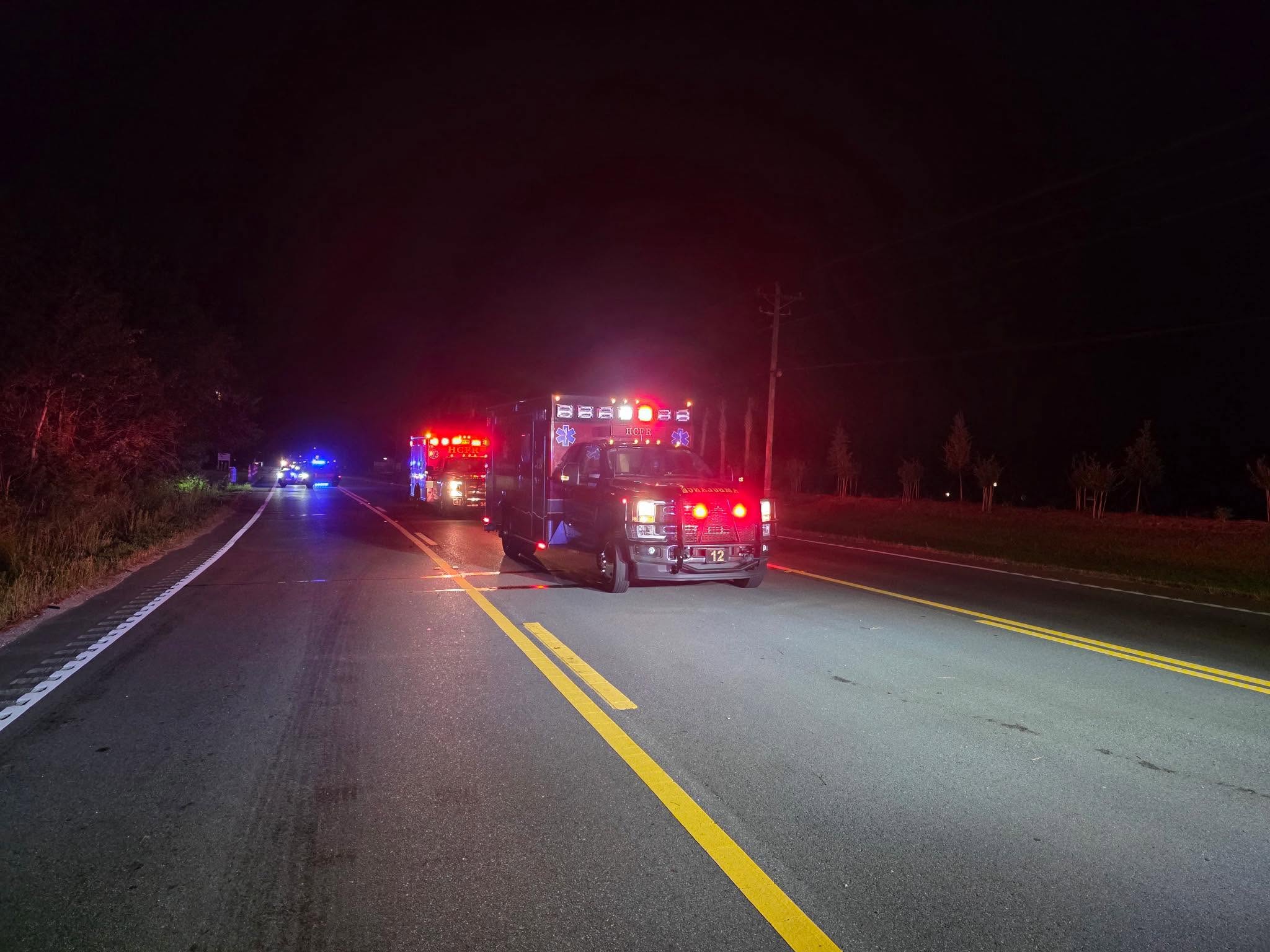 2 hurt in overnight Highway 90 crash in Horry County