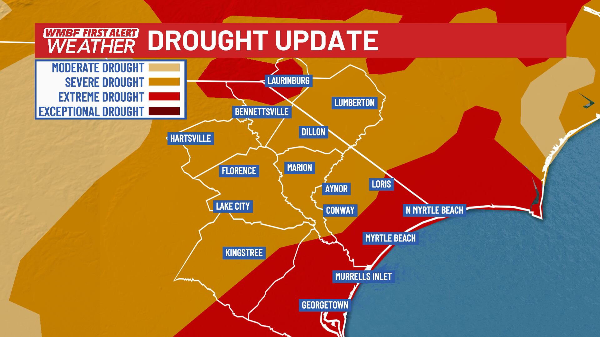 FIRST ALERT: No drought improvement for Grand Strand, Pee Dee