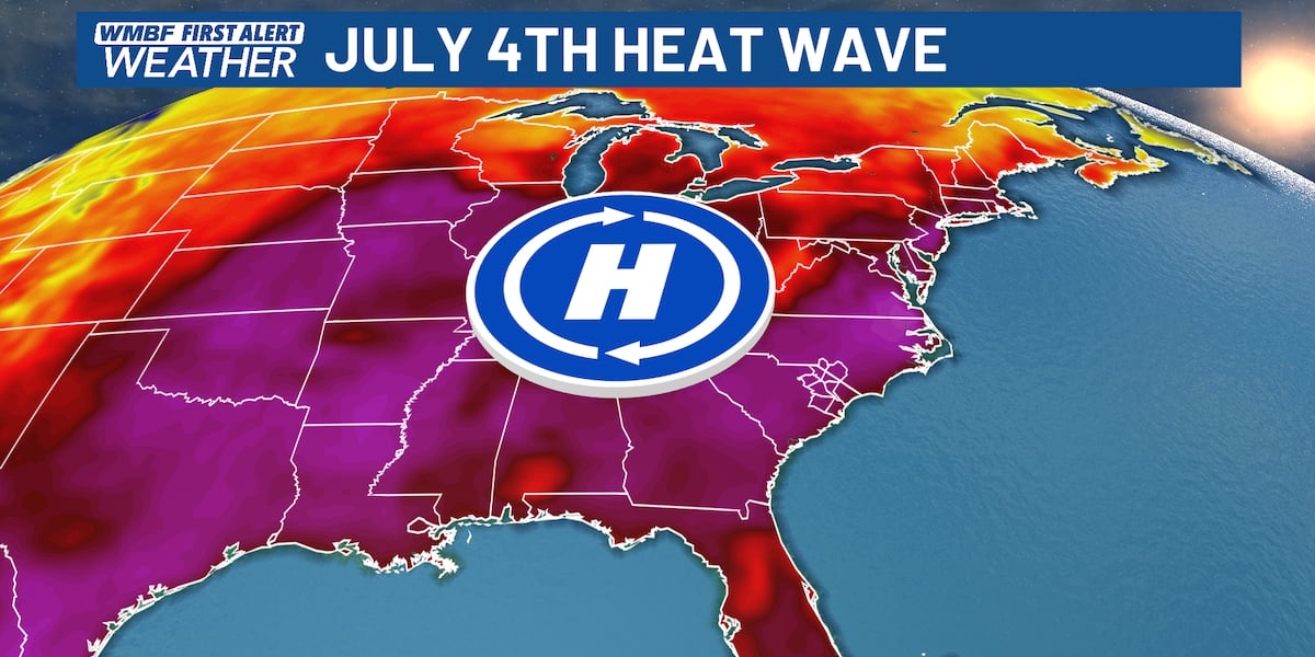 BIG heatwave for the holiday weekend