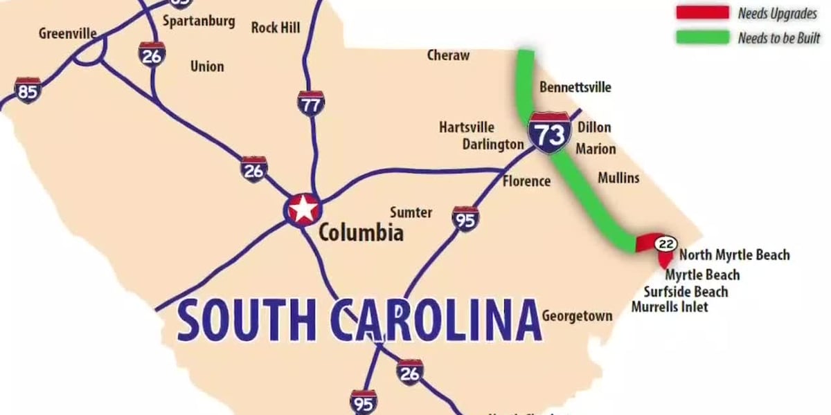 Map 73 State Bill to name proposed I-73 after President Trump passes South Carolina ...