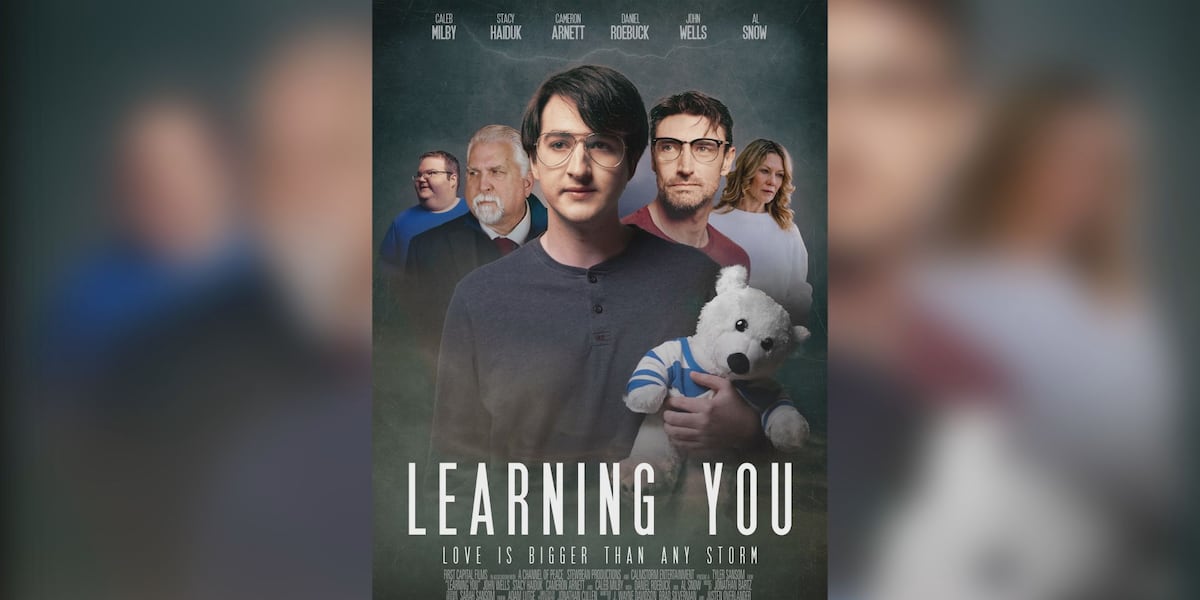 Scene from the faith based film Learning You depicting a father and his autistic son on a Christmas road trip across America