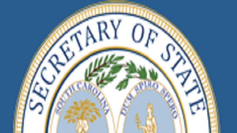 Seal of the South Carolina Secretary of State.