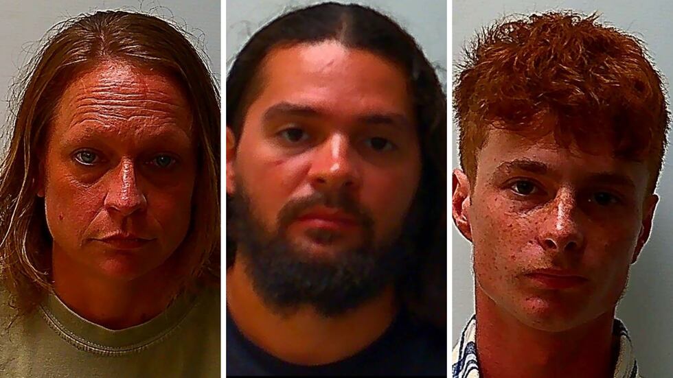 Left to right: Brittany Hinson, Geronimo Jackson, Braeden Webster