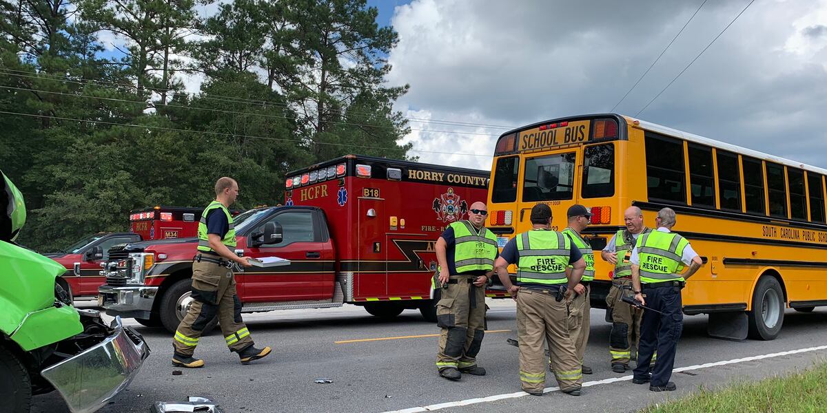 Crash involving Horry County school bus sends 11 elementary students to