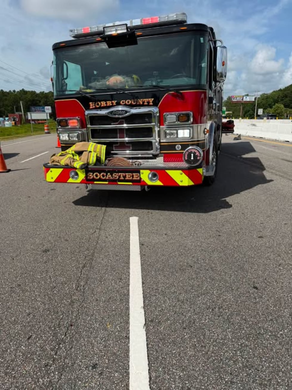 1 injured in Highway 17 crash in Horry County