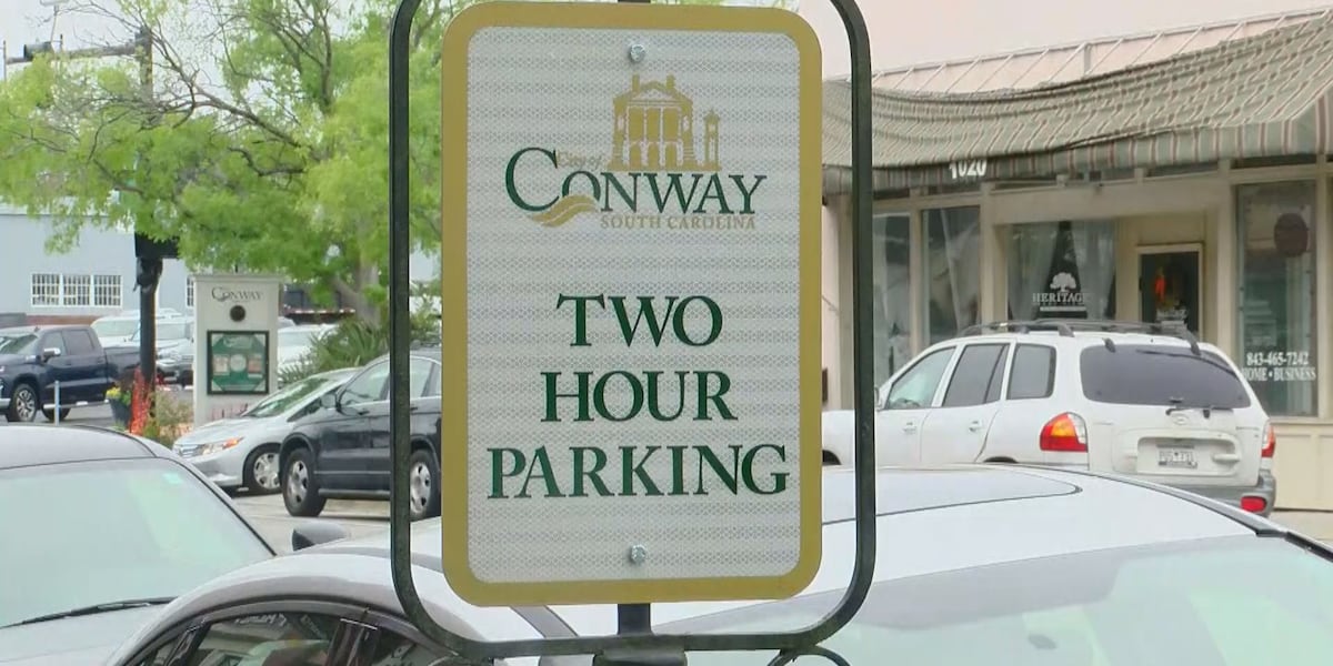 Conway Sign Conway to enforce time-limited downtown street parking after final city ...