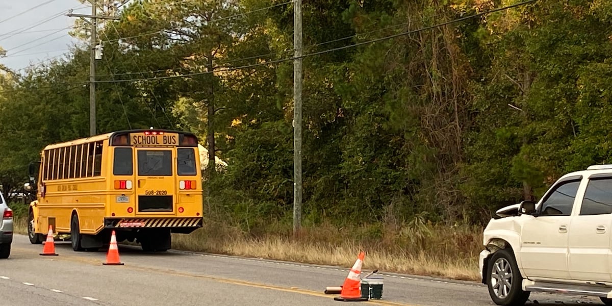 Almost 30 students on school bus involved in Horry County crash