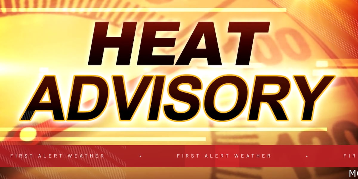 Heat Advisory, a few strong storms late tonight