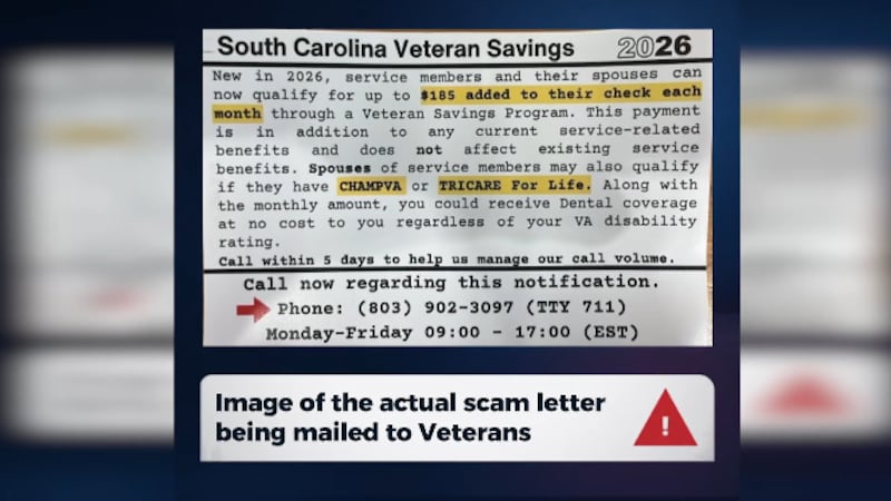 The U.S. Department of Veterans Affairs is issuing a warning to veterans about a new scam...