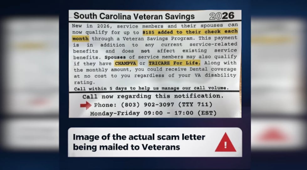 The U.S. Department of Veterans Affairs is issuing a warning to veterans about a new scam...