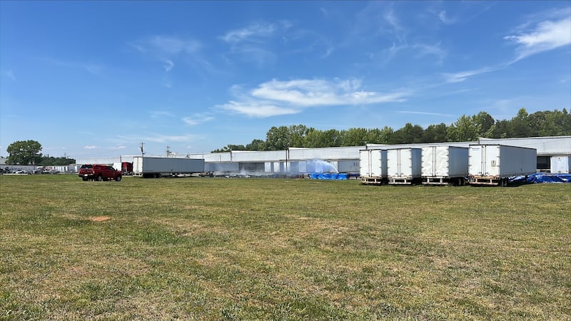 Several fire departments respond to fire at warehouse in Spartanburg