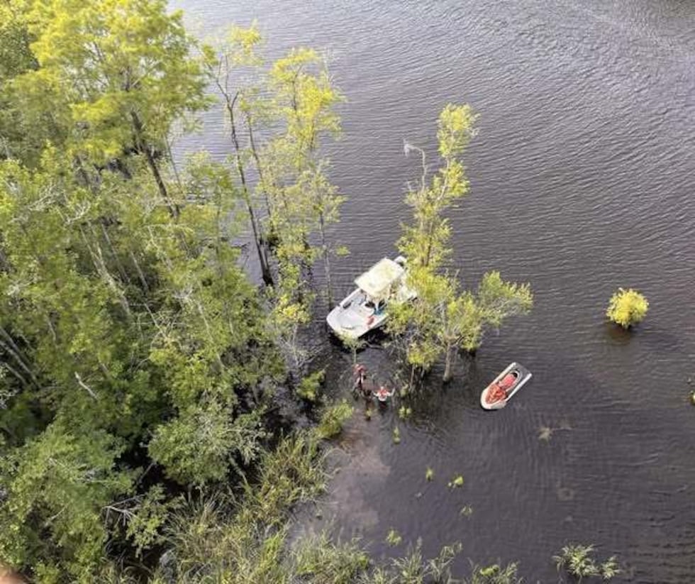 HCFR: Crews rescue boater from swamp off Intracoastal Waterway