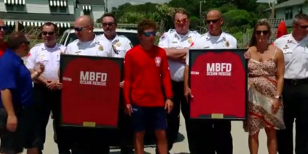 Mbfd MBFD recognize businesses for helping water rescue crews