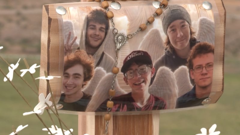 Five teenage boys who died after their car went over a cliff have been identified as front...