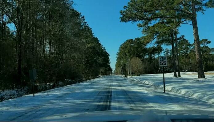 Melting snow prompts black ice concerns in Georgetown County