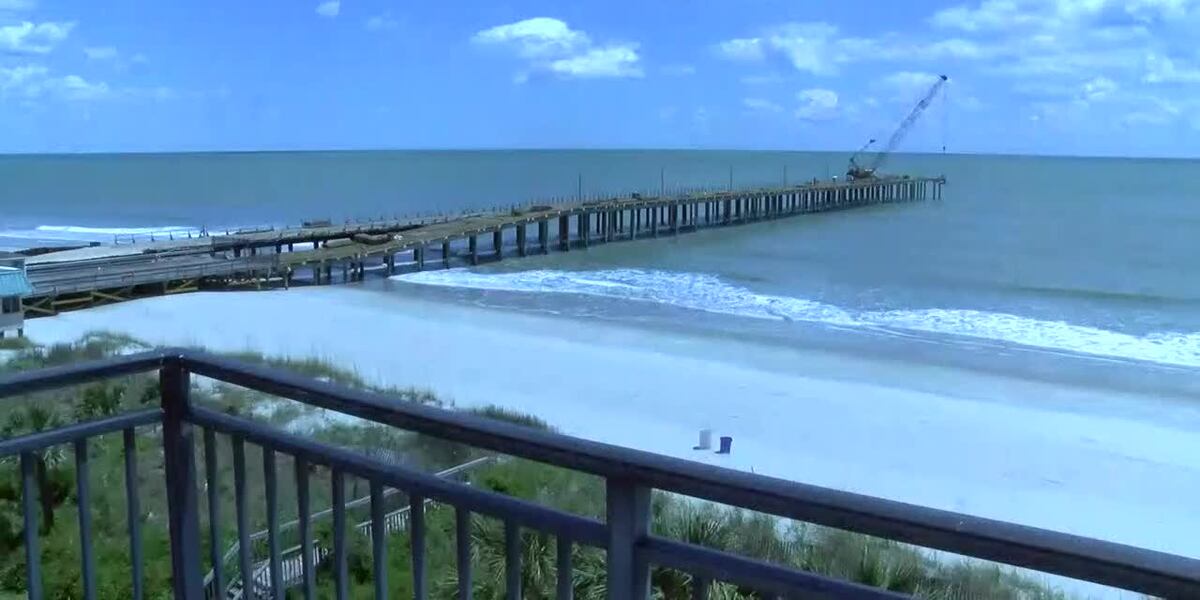 ‘It’s really sturdy now’: Springmaid Pier construction close to ...