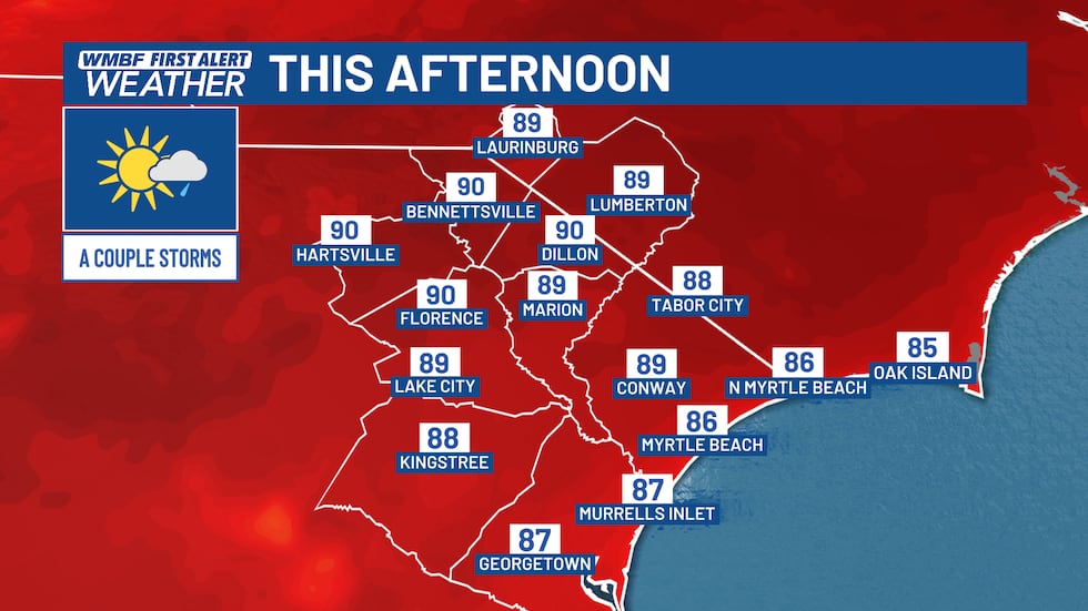 FIRST ALERT: A couple of storms through the weekend, heat builds