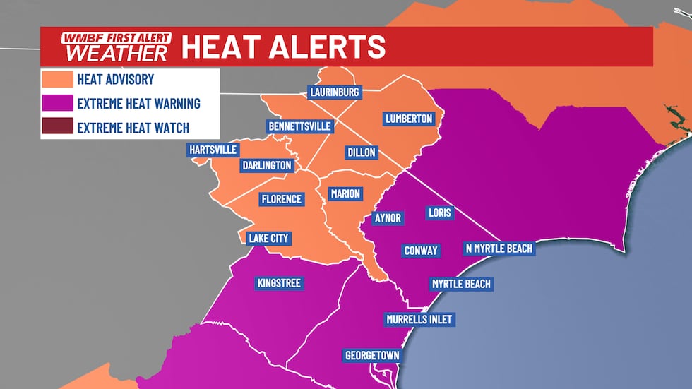FIRST ALERT: Extreme Heat Warning issued, temperatures climb to end the week