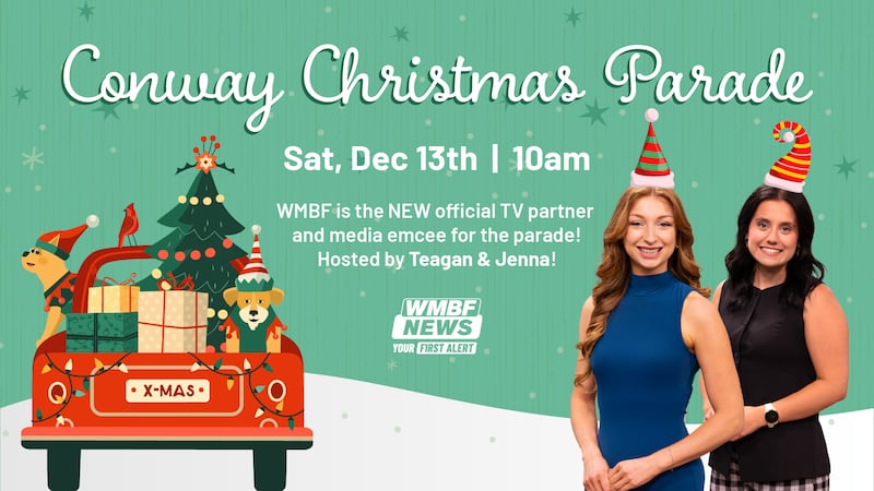 WMBF News to host Conway Christmas parade Saturday