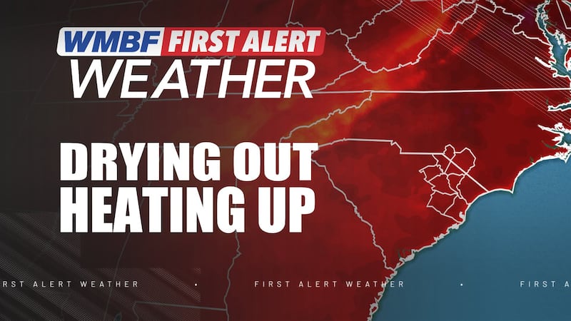 The recent active weather will turn drier and hotter again by the end of the week and into the...