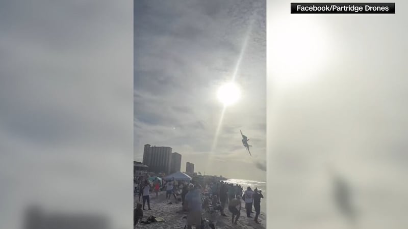 The flyover happened in Pensacola, Florida, during the “Breakfast with the Blues” event....