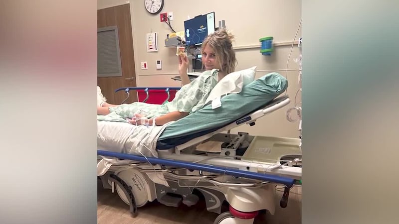 A newlywed’s honeymoon was derailed by a trip to the emergency room after she caught a surging...